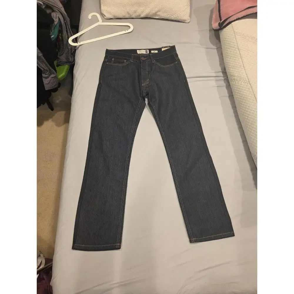 Nwt Recycled Blues Slim Fit Dark Wash Denim Jeans Size 32x32